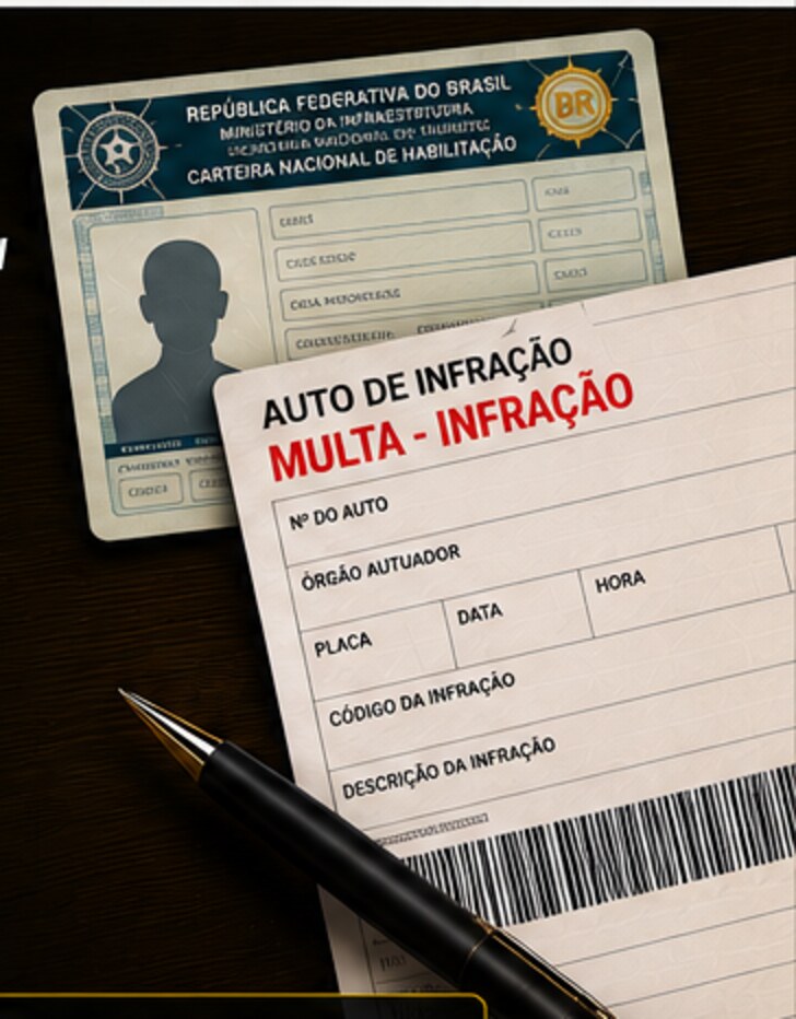 CNH e auto de infração de trânsito